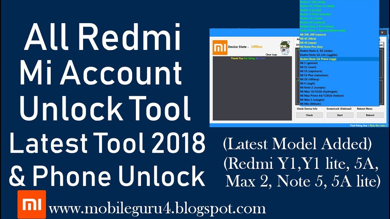 redmi unlock tool